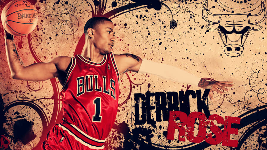 Derrick Rose Digital Poster Wallpaper