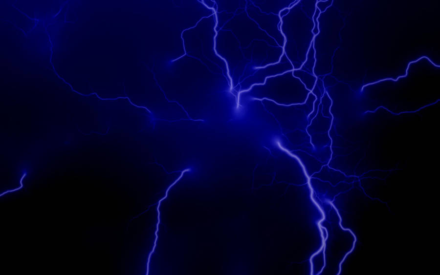 Descending Lightning Thunderstorm Wallpaper