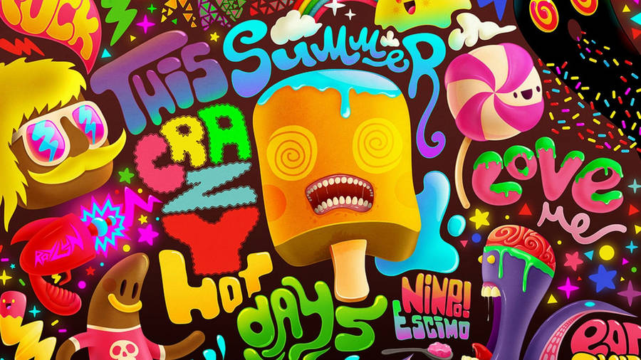 Desert And Sweets Kidcore Desktop Wallpaper