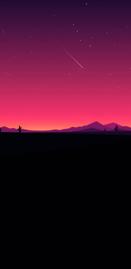 Desert At Night 2k Amoled Wallpaper