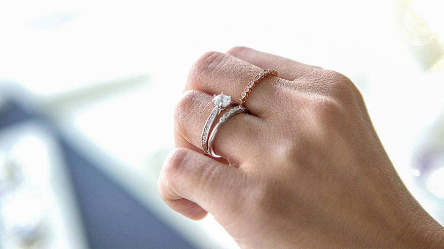 Designer Ring And Rose Gold Ring Wallpaper