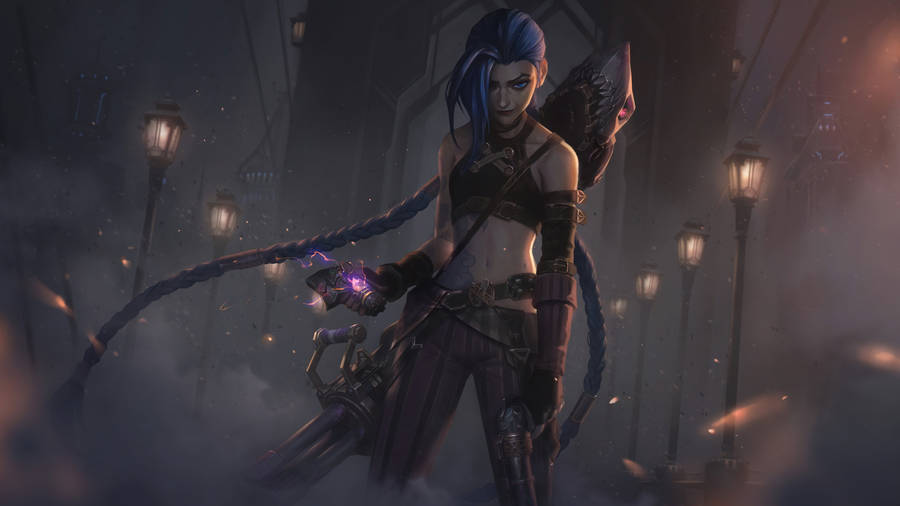 Desktop 4k Lol Arcane Jinx Wallpaper