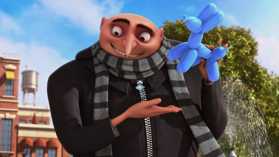 Despicable Me Gru With Balloon Wallpaper