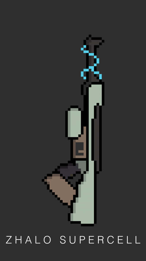 Destiny Pixel Art Rifle Wallpaper