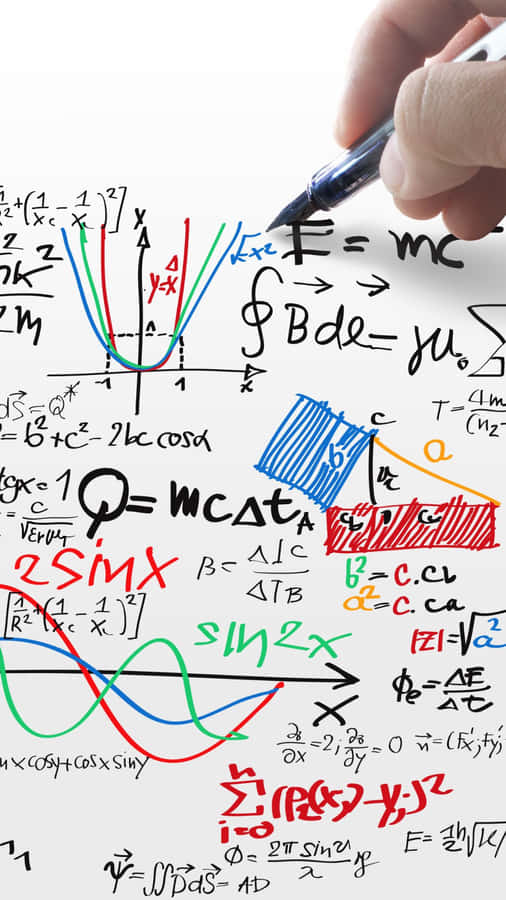 Detailed Physics Equations On A Whiteboard Wallpaper