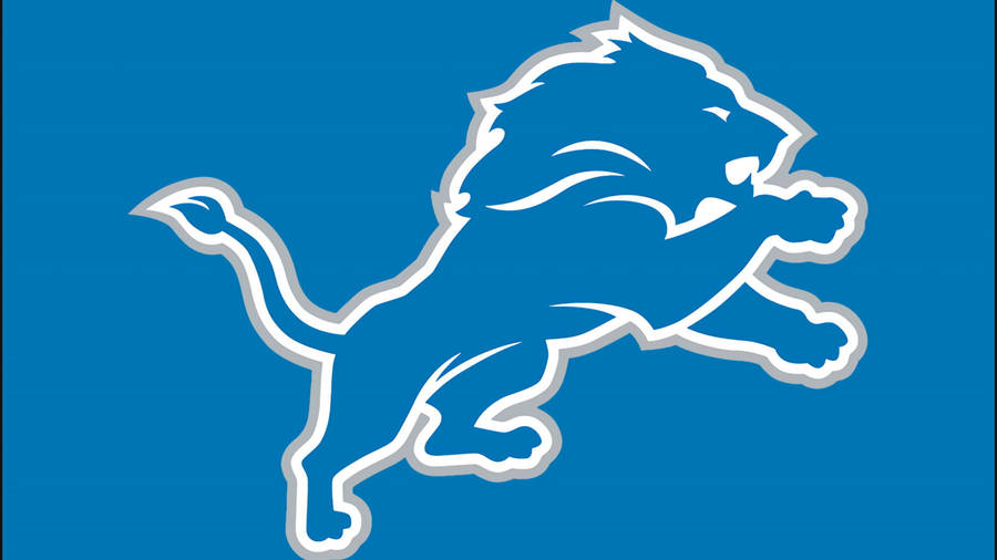 Detroit Lions Sky Blue Logo Wallpaper