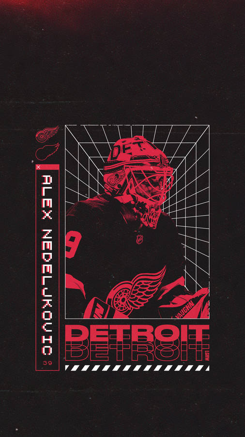 Detroit Red Wings Alex Nedeljkovic Wallpaper