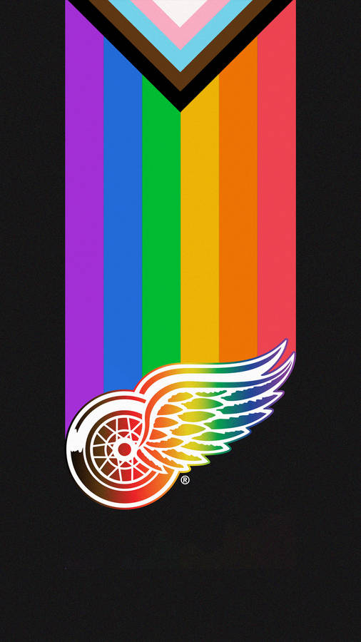 Detroit Red Wings Lgbtq Pride Support Wallpaper