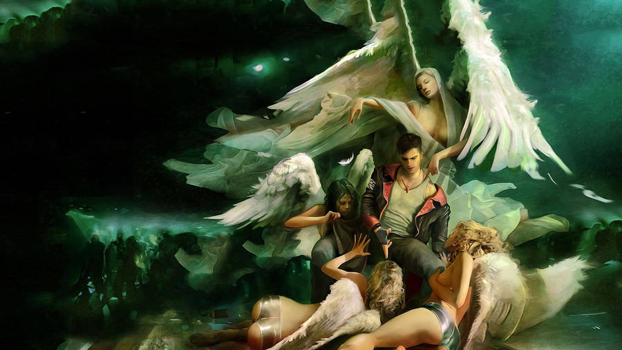 Devil May Cry Dante And Angels Wallpaper