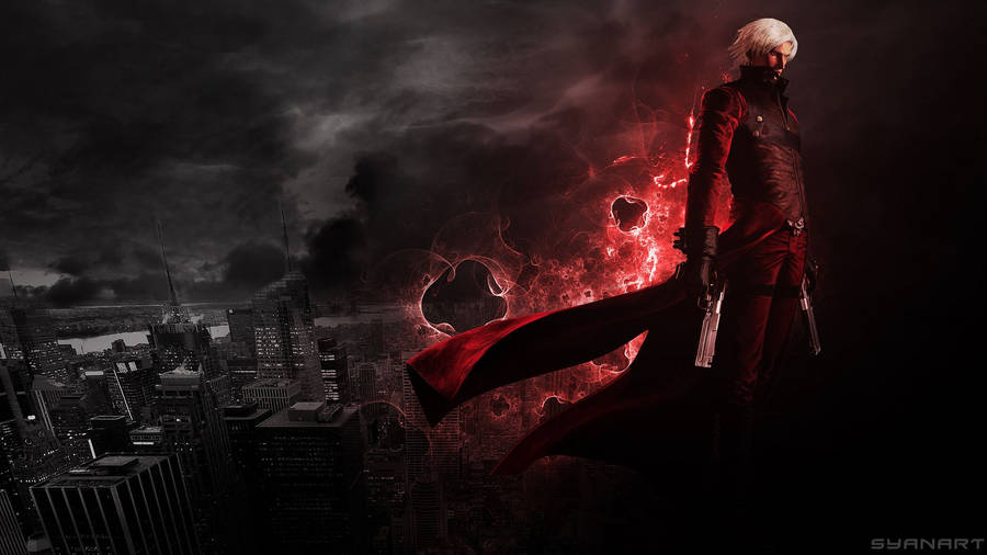 Devil May Cry Dante In The City Wallpaper