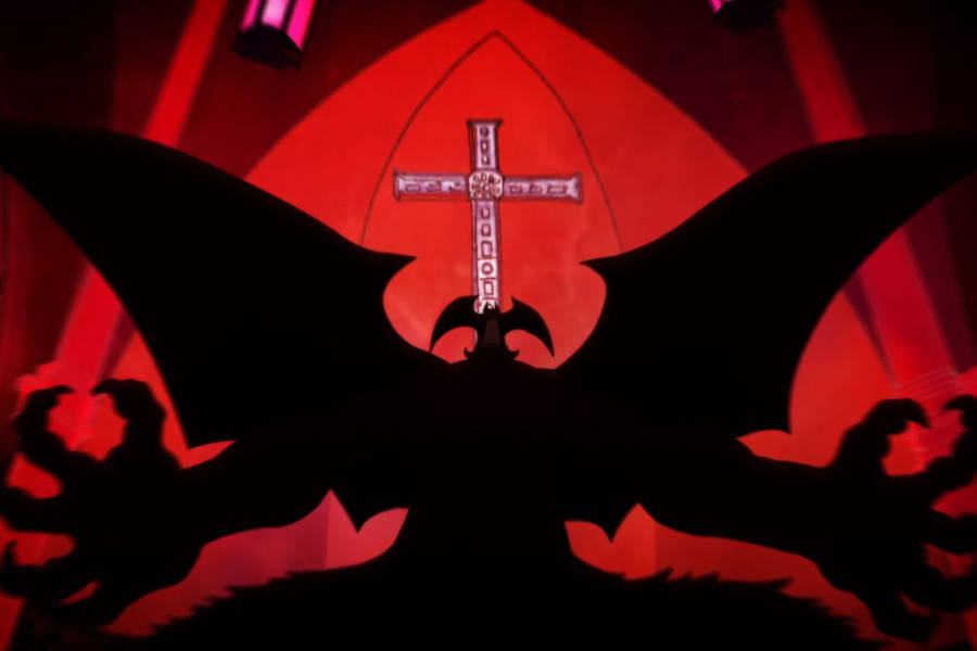 Devilman Crybaby In Church Wallpaper