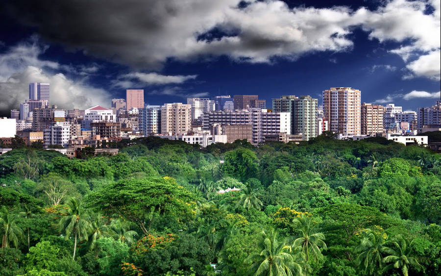 Dhaka In A Stormy Weather Wallpaper