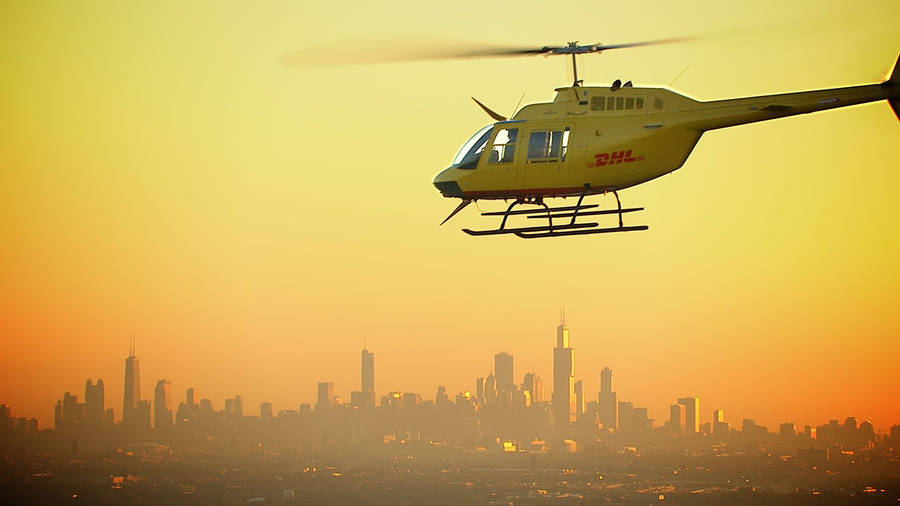 Dhl Helicopter Delivery Wallpaper