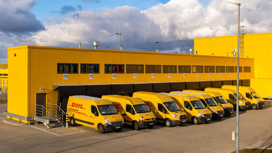 Dhl Van Parking Area Wallpaper