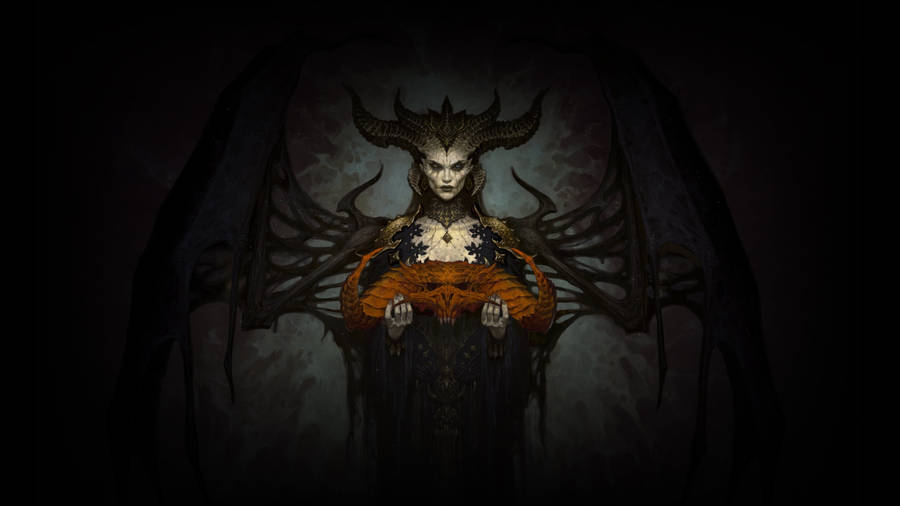 Diablo 4 Lilith Red Crown Wallpaper