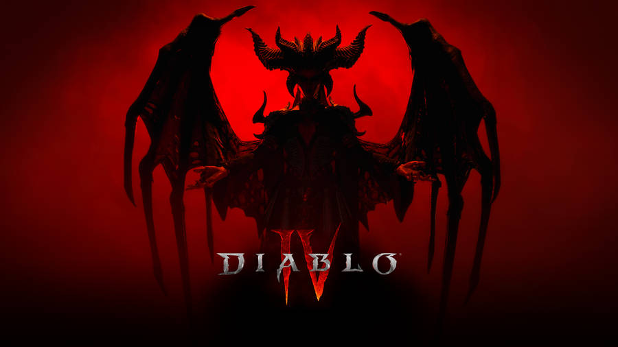 Diablo 4 Lilith Silhouette Wallpaper