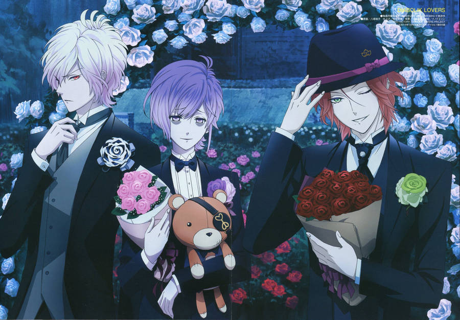 Diabolik Lovers Bouquet Of Flowers Wallpaper