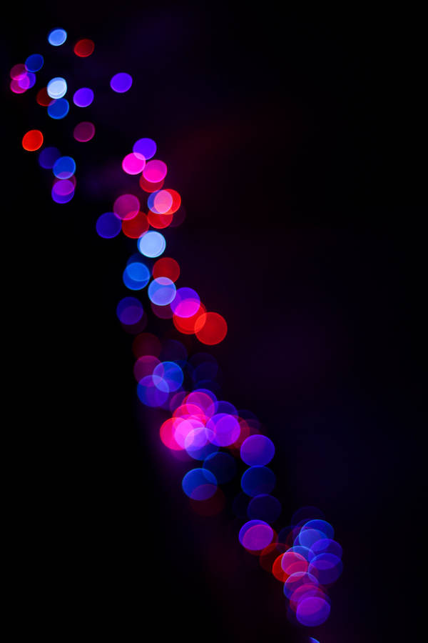 Diagonal Blue And Red Bokeh Wallpaper