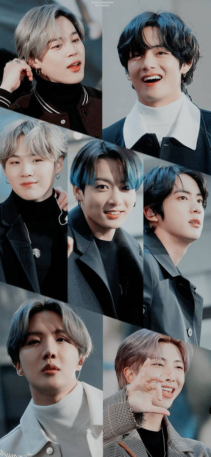 Diagonal Lockscreen Bts Wallpaper