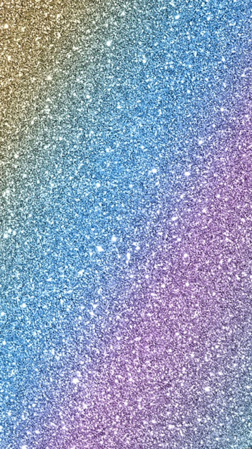 Diagonal Rainbow Glitter Sparkle Iphone Wallpaper