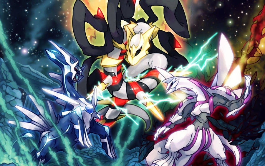 Dialga Palkia Giratina Wallpaper