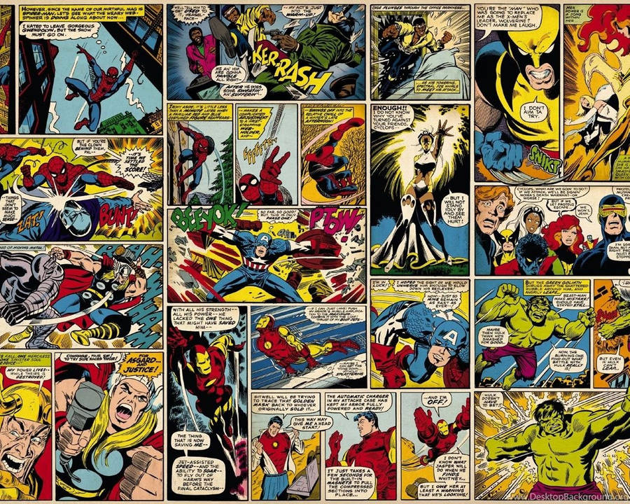 Dialogue In Comic Book Wallpaper