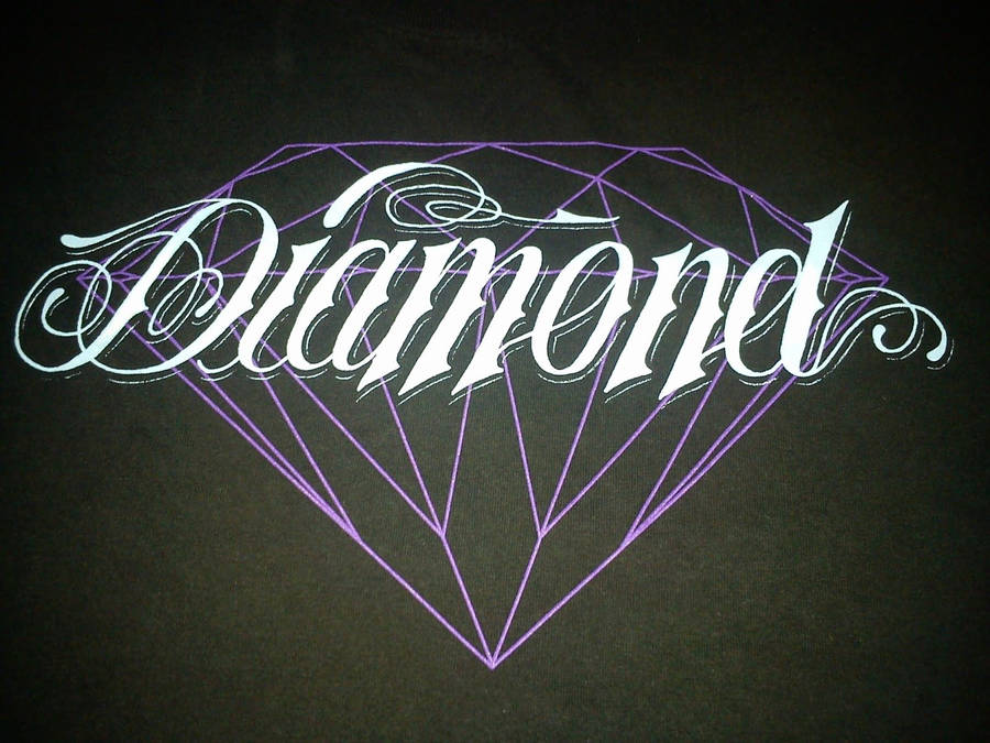 Diamond Supply Co Purple Logo Wallpaper