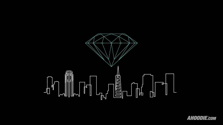 Diamond Supply Co With Buildings Wallpaper