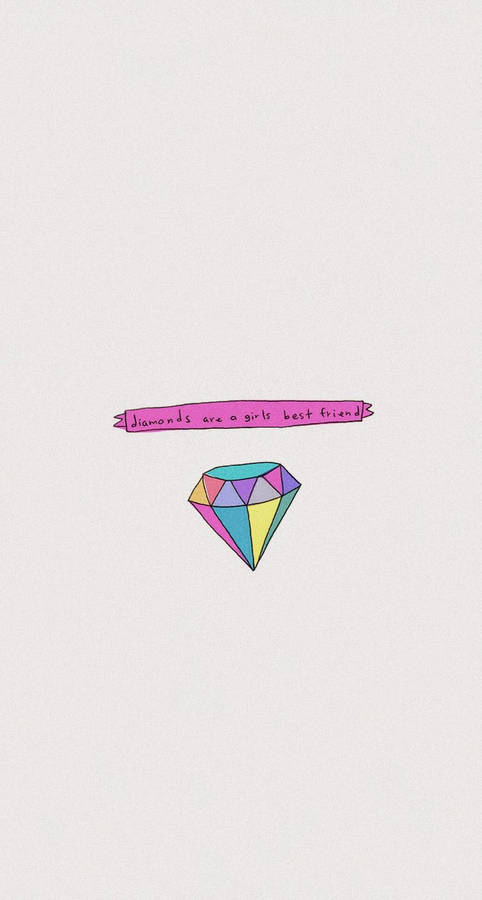 Diamonds As Best Friends Wallpaper