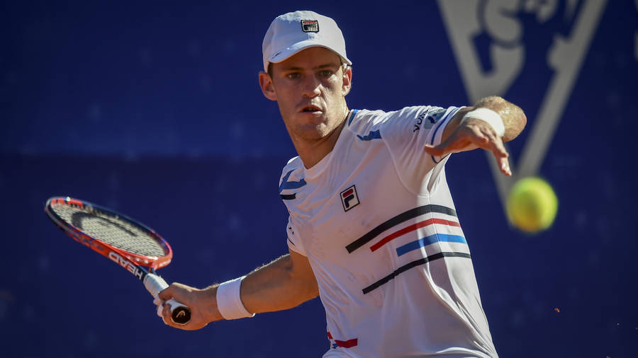 Diego Schwartzman Wearing White Wallpaper