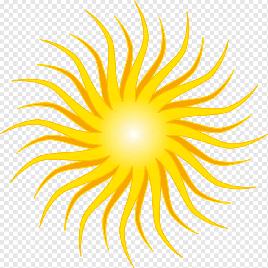 Digital Drawing Of Sun Rays Wallpaper