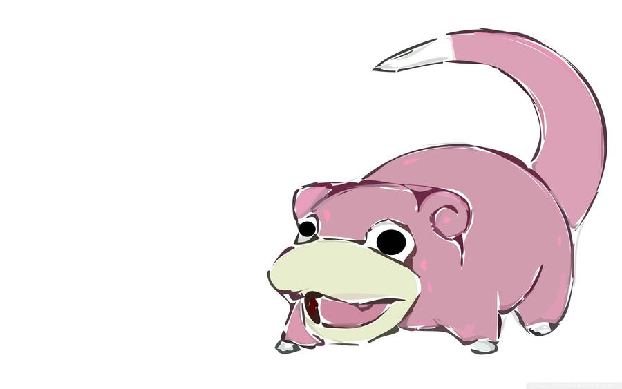 Digital Drawing Slowpoke Wallpaper