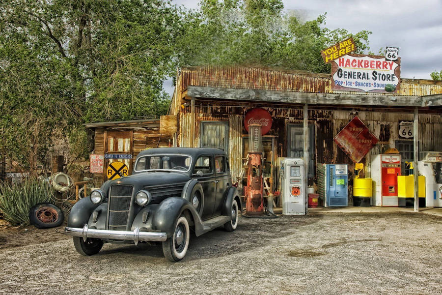 Digital Hackberry Gas Station Wallpaper