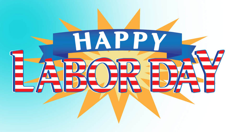 Digital Happy Labor Day Logo Wallpaper