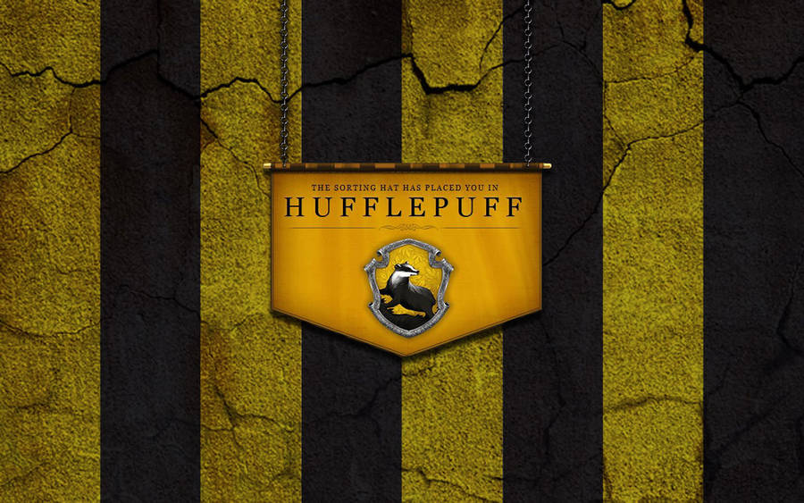 Digital Hufflepuff Banner Wallpaper