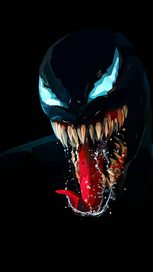 Digital Painting Venom Iphone Wallpaper