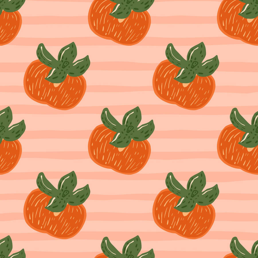 Digital Print Of Persimmon Wallpaper