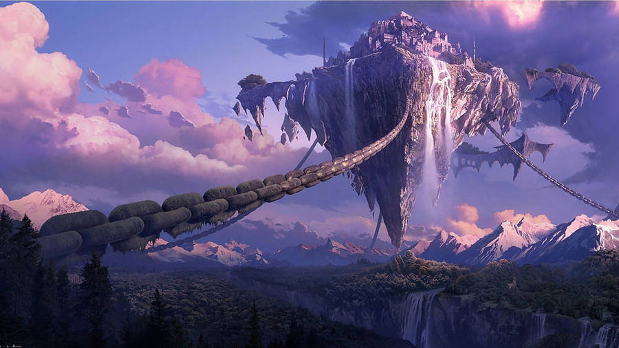 Digital Tera Online Anime Scenery Wallpaper