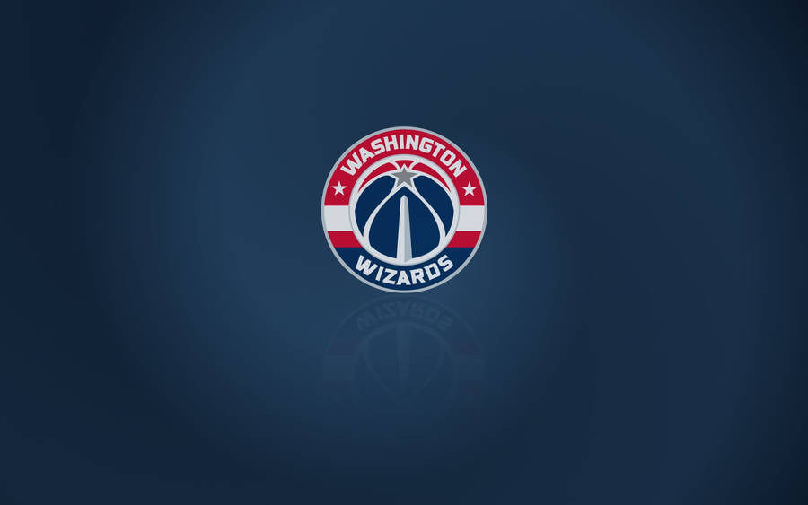 Digital Washington Wizards Emblem In Blue Wallpaper