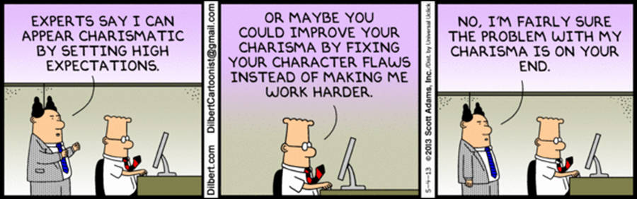 Dilbert Charisma Comic Wallpaper