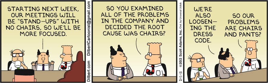 Dilbert Comic On How Workers Focus Wallpaper