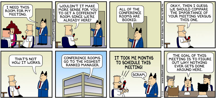 Dilbert Comic On Scheduling Wallpaper