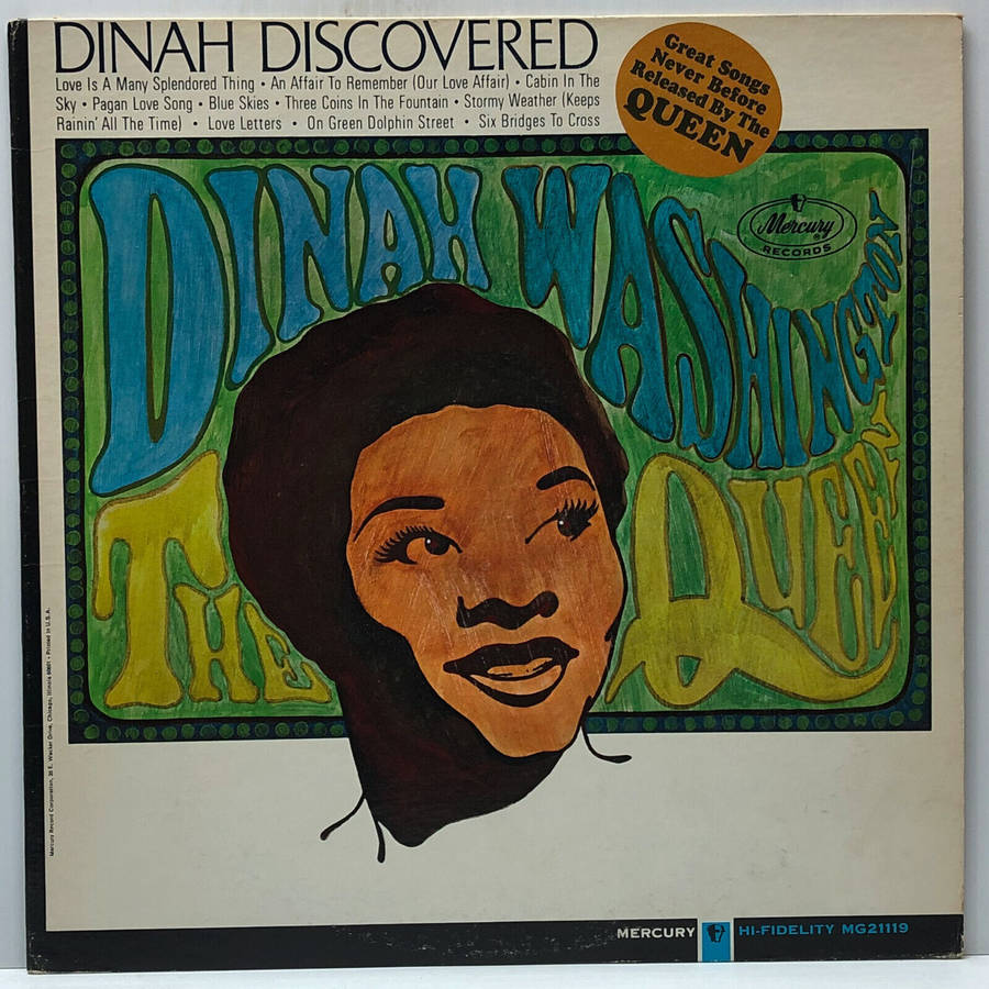 Dinah Washington Graphic Design Album Cover Wallpaper