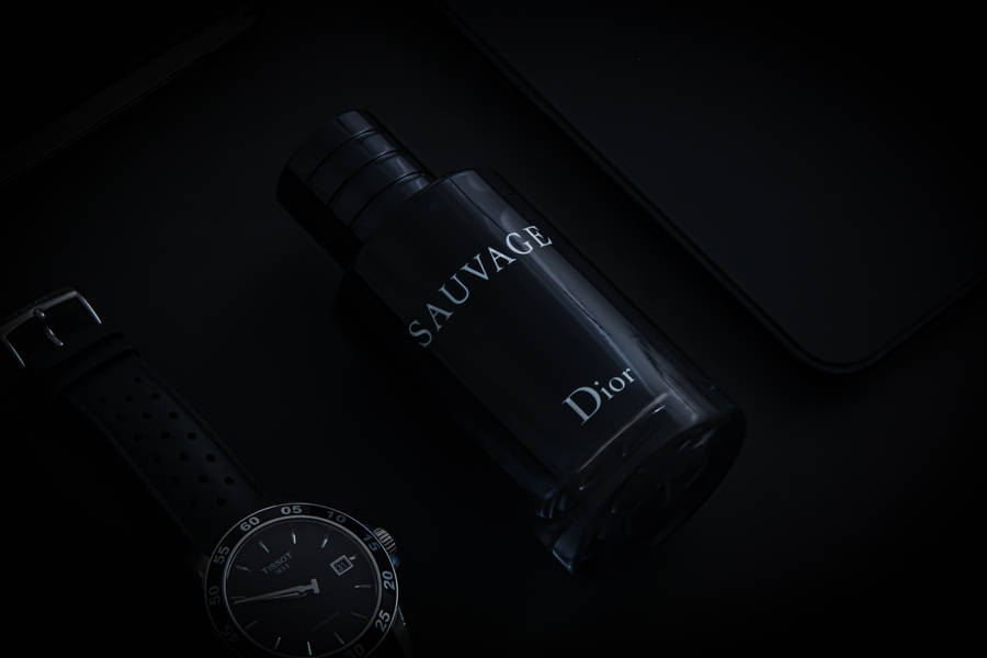 Dior Black Sauvage Wallpaper