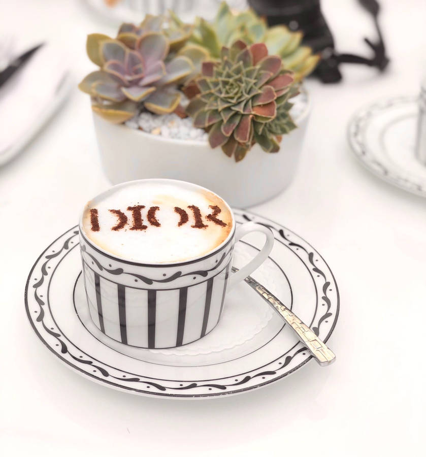 Dior Cafe Cappuccino Wallpaper