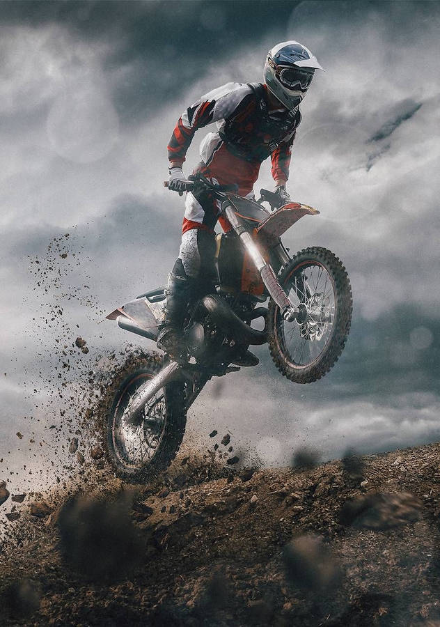 Dirt Bike Aesthetic Shot Wallpaper