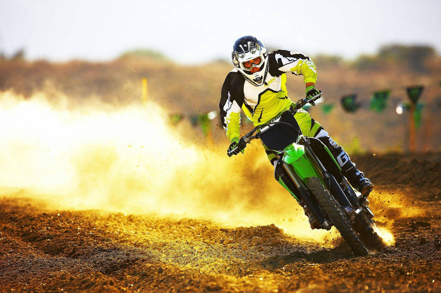 Dirt Bike Shallow Focus Wallpaper