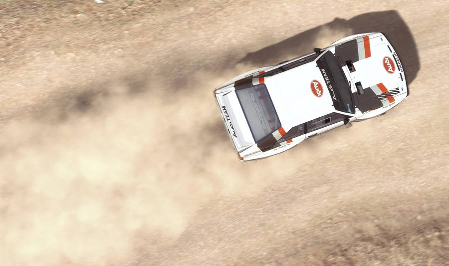 Dirt Rally Audi In Dirt Road Wallpaper