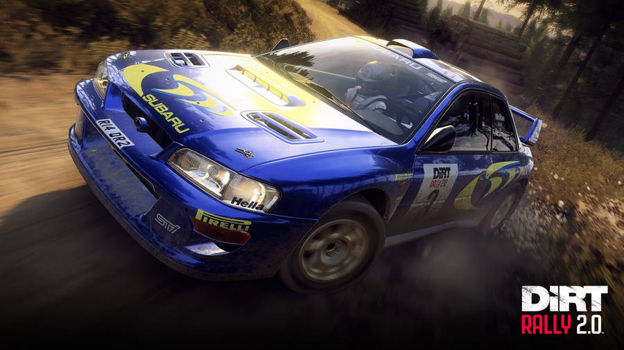 Dirt Rally Metallic Blue Subaru Wallpaper