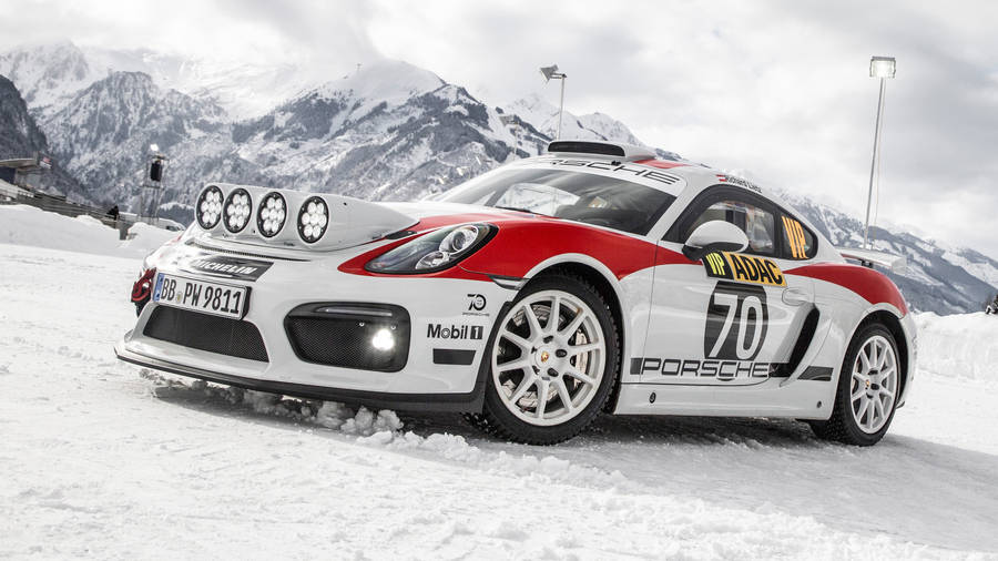 Dirt Rally Porsche 718 Cayman Wallpaper
